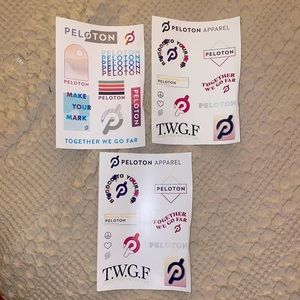 Discontinued Peloton stickers